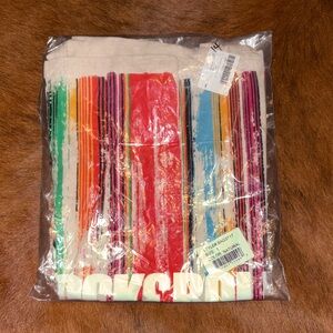 Colorful Striped Tote Bag